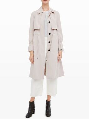 Club Monaco Carolena Trench in Khaki Stone (size XS)